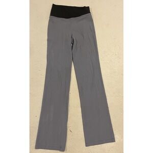 Lululemon Womens Throwback Astro Pants High Rise Wide Leg Nulu Size 4 Blue Black